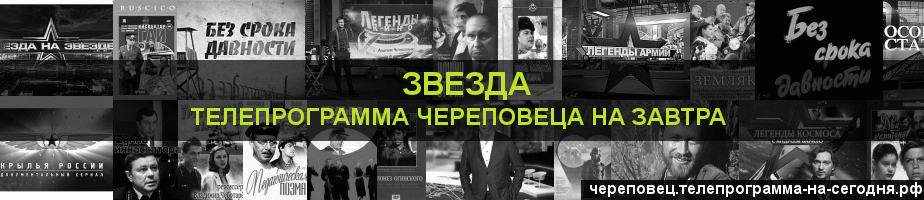 Телепрограмма на завтра канала Звезда, Череповец